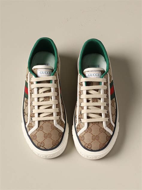 women's gucci tennis sneakers|gucci platform tennis shoes women's.